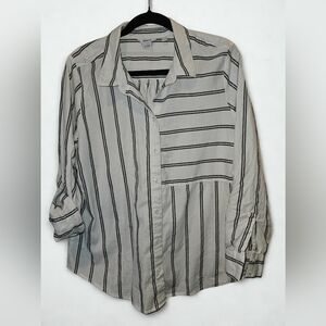 Striped Button-Up Shirt Reitmans